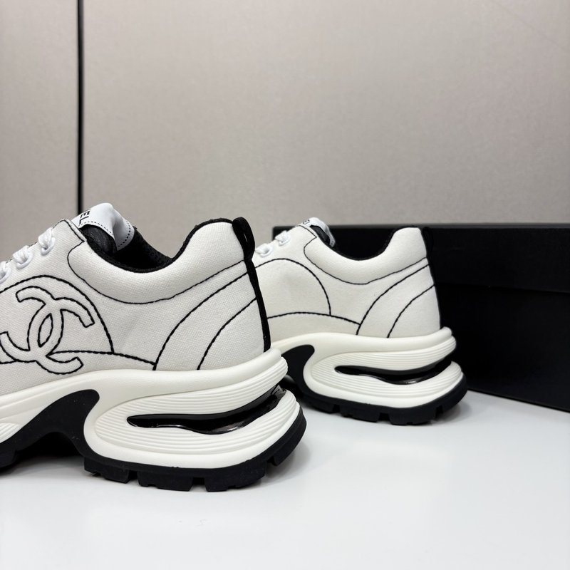 샤넬 팬더 스타일 실크 가죽 캐주얼 운동화 001-171428