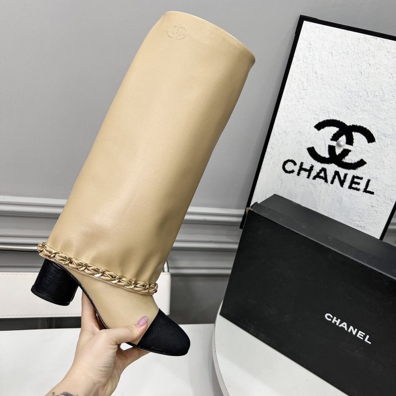 샤넬 가을 겨울 심플 롱 부츠 001-171494
