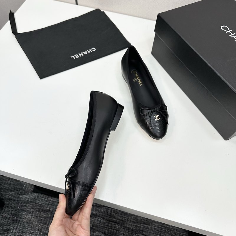 클래식 투톤 슬링백 발레리나 슈즈 001-171564