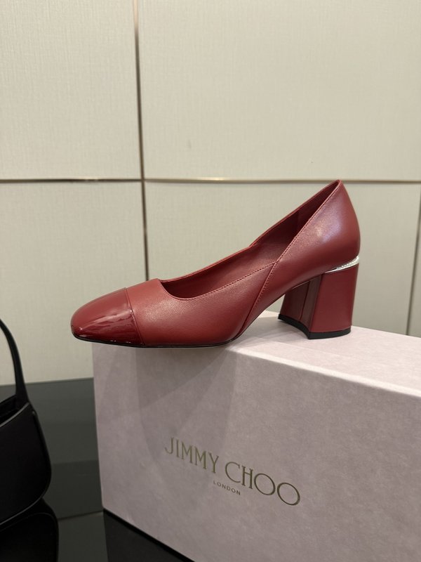 지미추 클래식 진주 굽 메리제인 펌프스 001-171813
