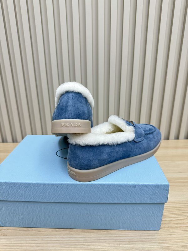 프라다 가을 겨울 울 칼라 로퍼 001-172278