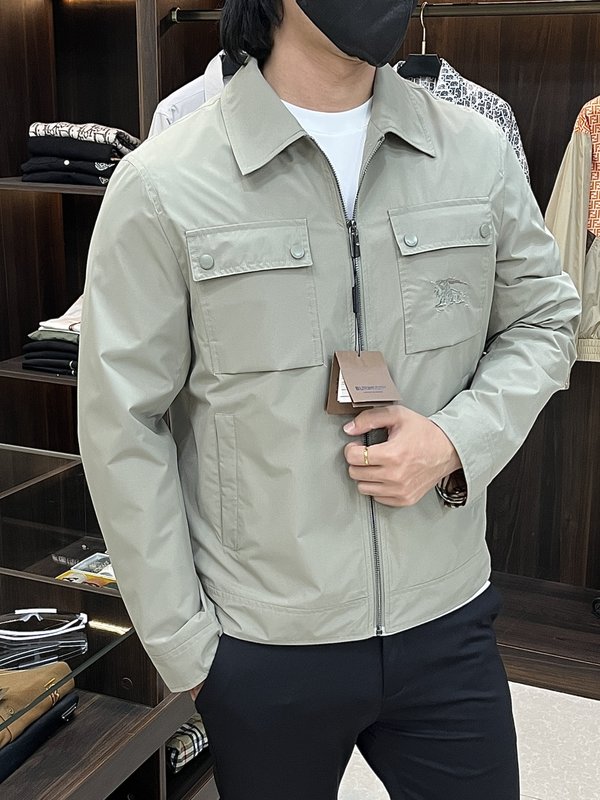 버버리 칼라 로고 자수 자켓 아우터 001-172829