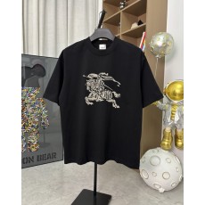 버버리 전사 로고 벨벳 반팔 티셔츠 001-172896