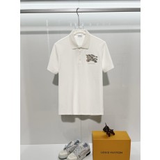 버버리 가슴 체크 자수 로고 캐주얼 폴로 셔츠 001-173103