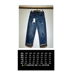발렌시아가 남성 루즈핏 스트레이트 데님 팬츠 001-173292