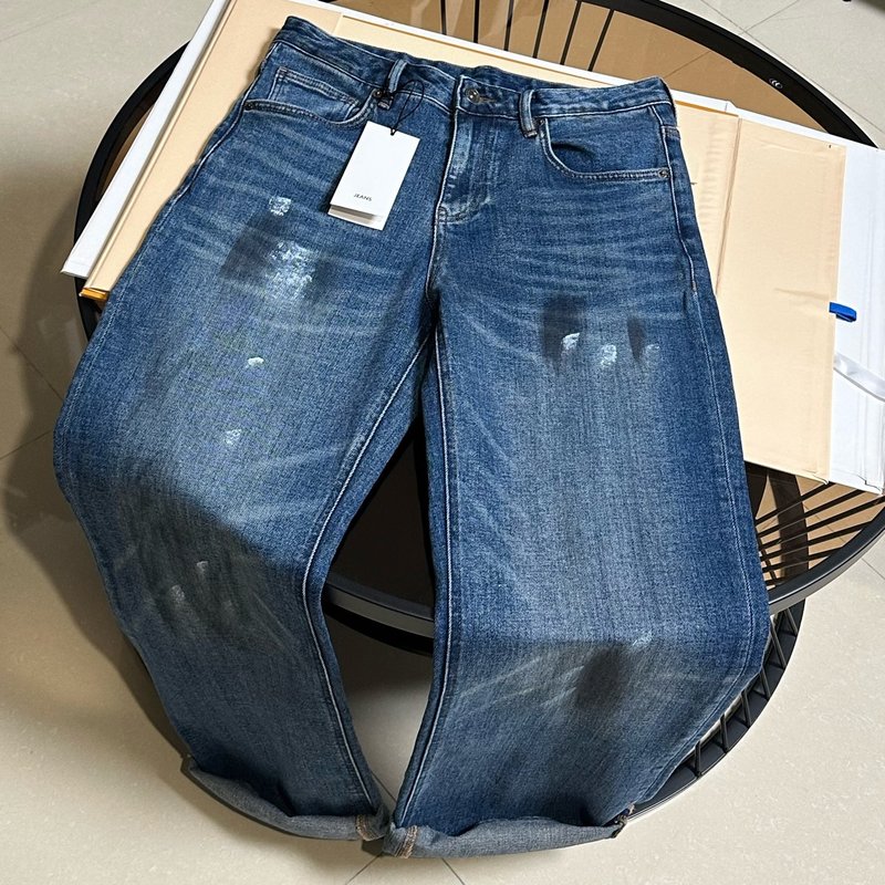 발렌시아가 남성 루즈핏 스트레이트 데님 팬츠 001-173292