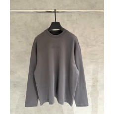 발렌시아가 로고 자수 긴팔 티셔츠 001-173304