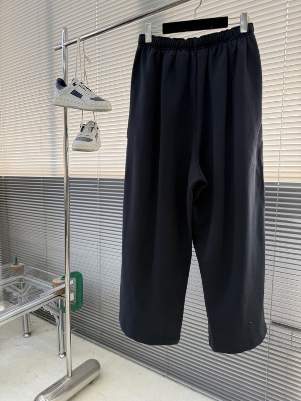 발렌시아가 앞뒤 패치워크 체크 팬츠 001-173315
