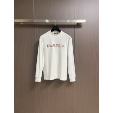 발렌시아가 자수 로고 반목 니트 티셔츠 001-173339