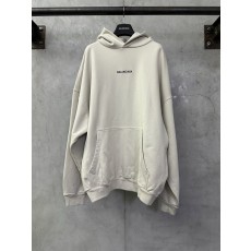 발렌시아가 로고 자수 후드 티셔츠 001-173351