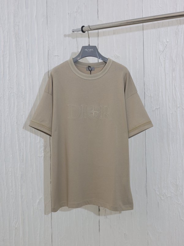 디오 스톤아일랜드 콜라보 자수 반팔 티셔츠 001-173432
