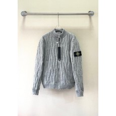 스톤아일랜드 그레이 스탠드 칼라 지퍼 패딩 001-173468