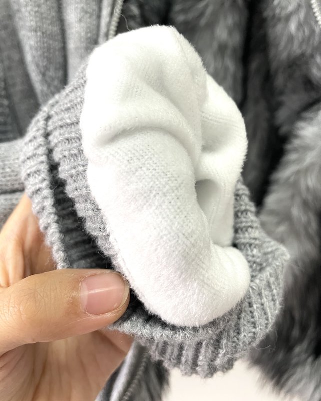 스톤아일랜드 그레이 스탠드 칼라 지퍼 패딩 001-173468