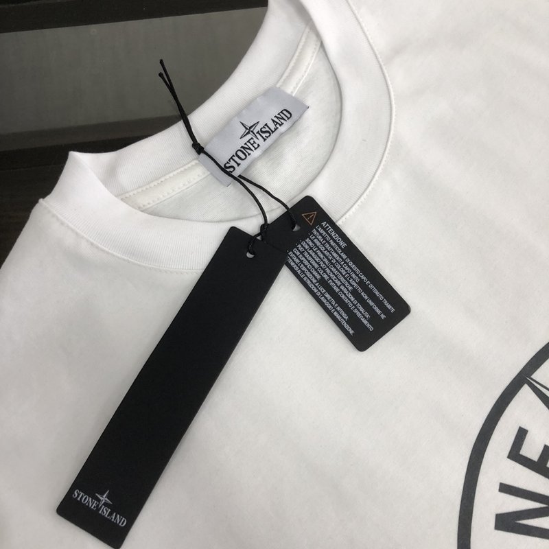 스톤아일랜드 면 소재 커플 반팔 티셔츠 001-173610