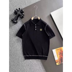 스톤아일랜드 빈티지 명선 니트 반팔 폴로 셔츠 001-173756