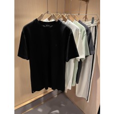 제냐 남성 봄여름 순면 자수 반팔 티셔츠 001-173778