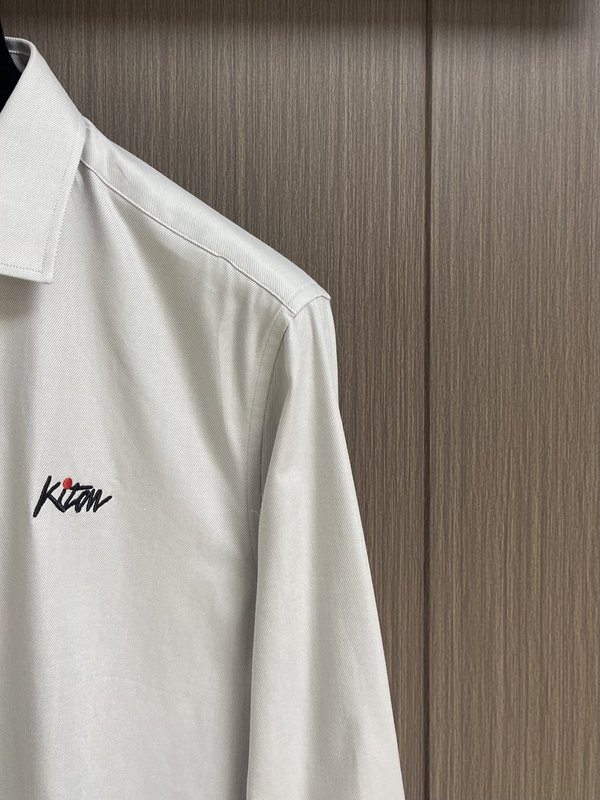 Kiton早春新상품 긴팔 자카드 셔츠 001-173855