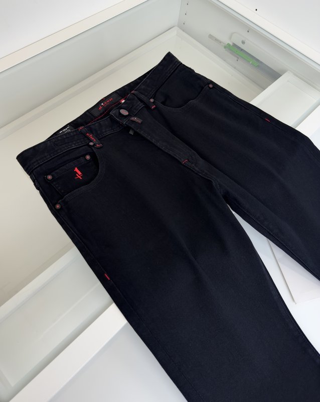 Kiton 남성 비즈니스 캐주얼 슬림핏 데님 팬츠 001-173868