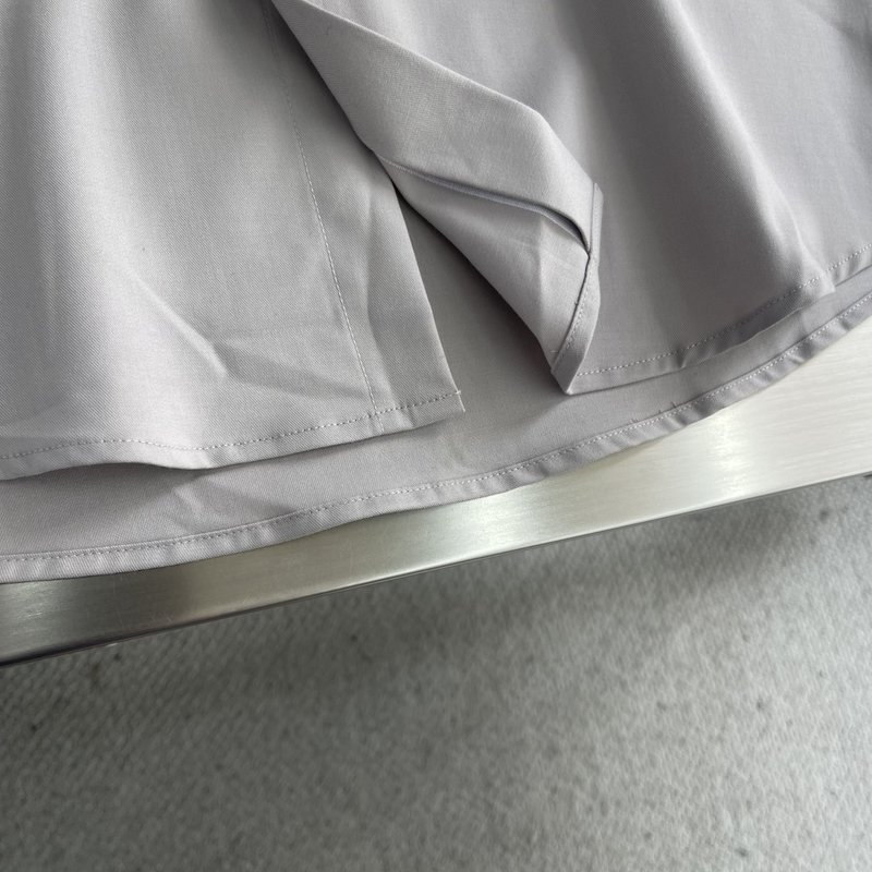 Kiton 남성 면 소재 자수 칼라 긴팔 셔츠 001-173877