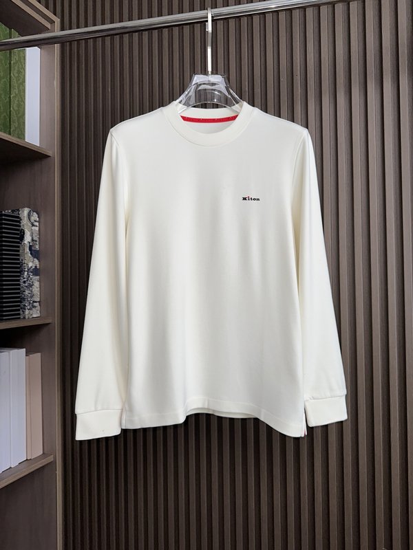 Kiton 가을 겨울 신상 텐셀 데론 니트 티셔츠 001-173888