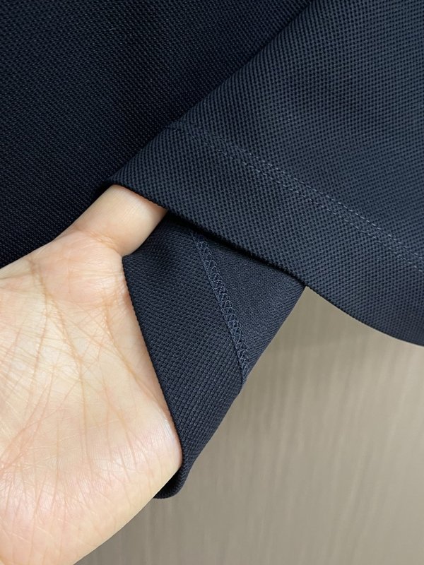 Kiton 남성 하프 지퍼 니트 반팔 폴로 셔츠 001-173900