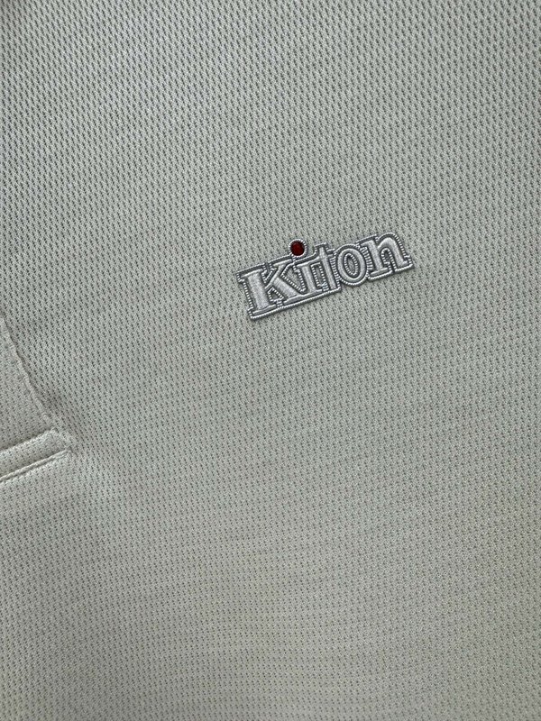 Kiton 남성 비즈니스 니트 폴로 셔츠 001-173901