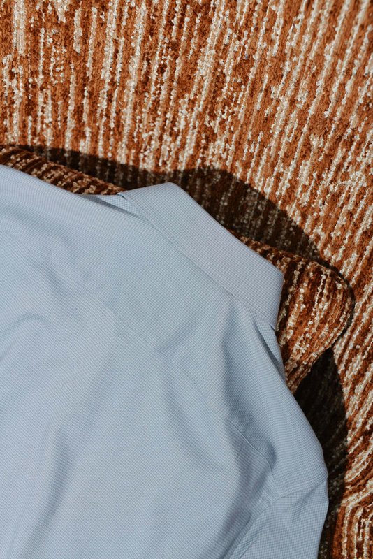 Kiton 울 천사격 긴팔 셔츠 남성용 001-173931