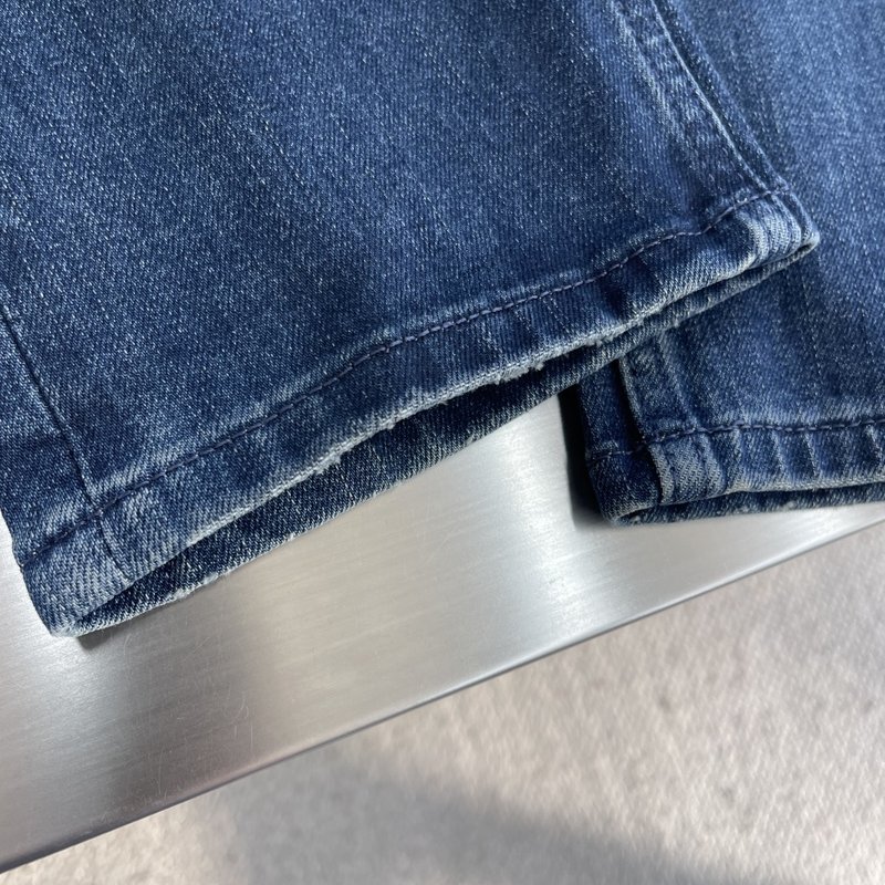 Kiton 남성 클래식 스트레치 데님 팬츠 001-173934