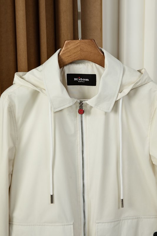Kiton 심플 패션 후드 자켓 아우터 001-173980