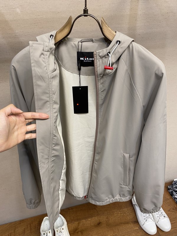 Kiton 남성 캐주얼 맞춤 재킷 아우터 001-173997
