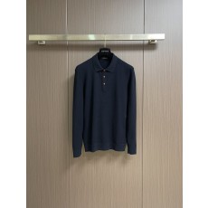 Kiton 3 버튼 라펠 니트 긴팔 스웨터 001-174007