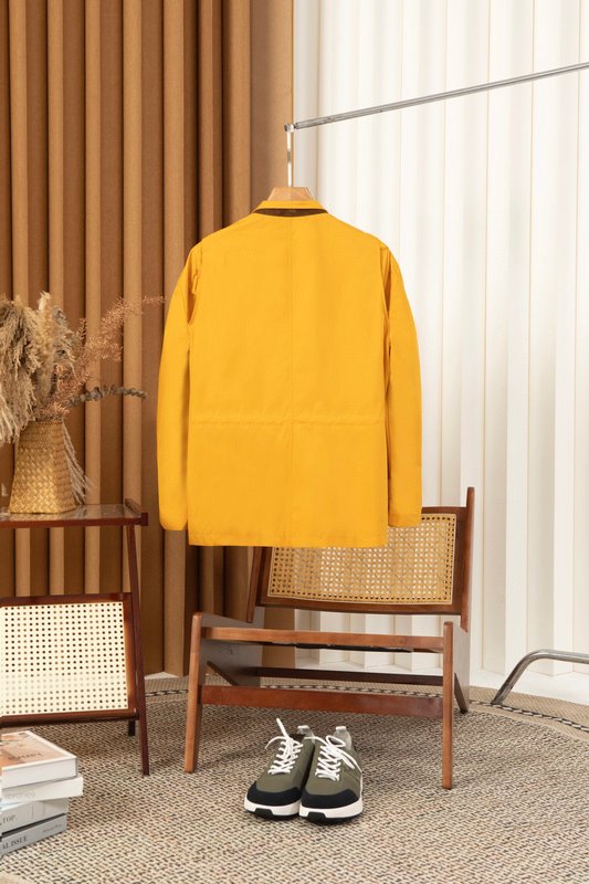 Kiton 스탠드 칼라 웨이스트 조절 가능 트렌치 재킷 001-174026