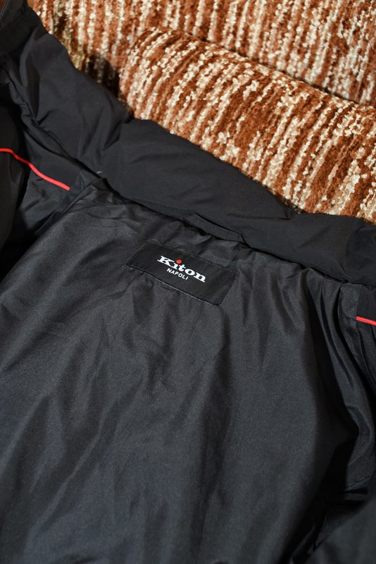 Kiton 가을 겨울 패션 무광 방수 후리스 다운 재킷 001-174029