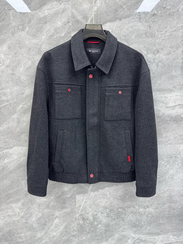 Kiton 프리미엄 울 블레이저 재킷 001-174043