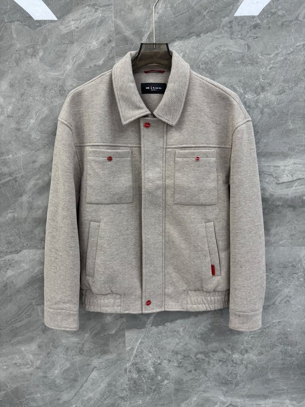 Kiton 프리미엄 울 블레이저 재킷 001-174043