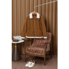 Kiton 남성 울 혼방 캐시미어 셔츠 칼라 패딩 자켓 001-174044
