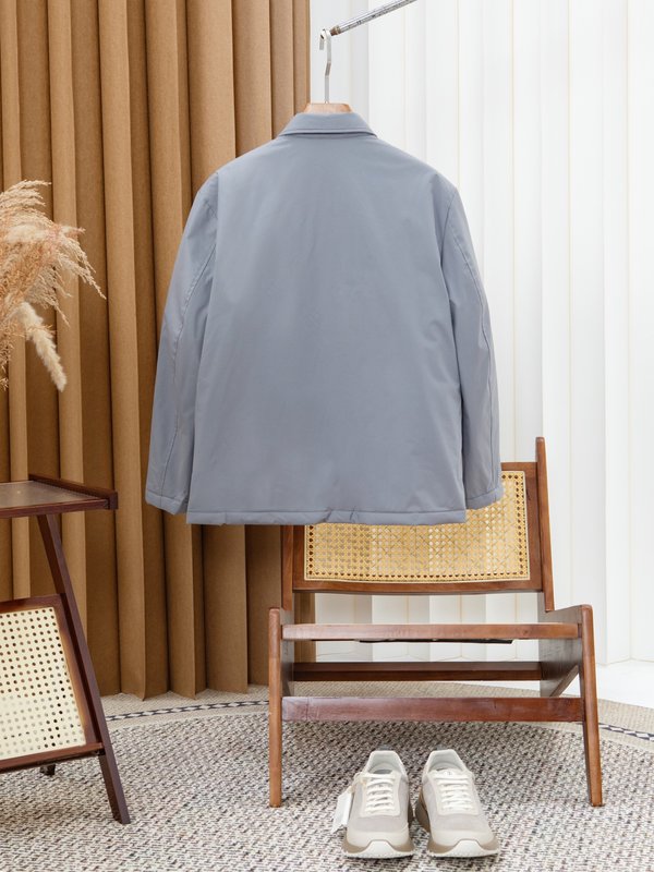 Kiton 가을 겨울 남성용 셔츠 스타일 보온 패딩 재 001-174063