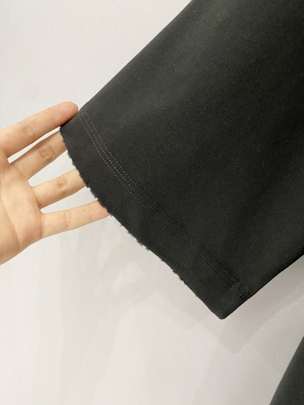 루이비통 중량감 순면 마모 가공 반팔 티셔츠 001-174373