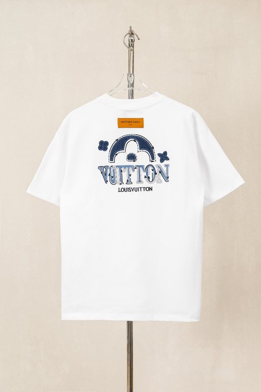 루이비통 클래식 로고 라운드넥 반팔 티셔츠 001-174417