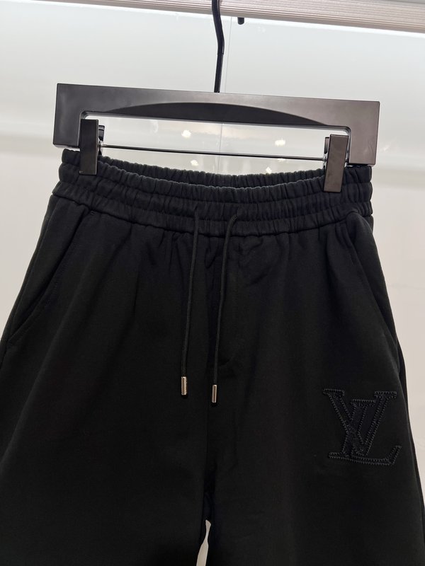 루이비통 클래식 로고 자수 캐주얼 반바지 001-174451