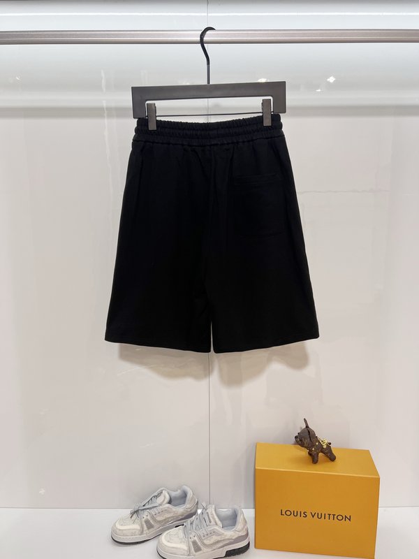 루이비통 클래식 블루 자수 캐주얼 반바지 001-174452