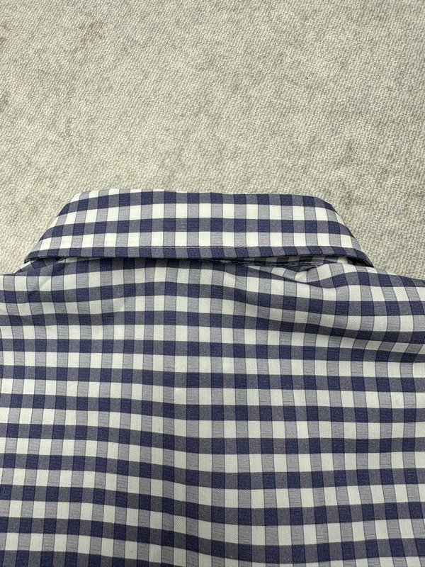 셀린 VICHY 체크 자수 숏 셔츠 001-174576