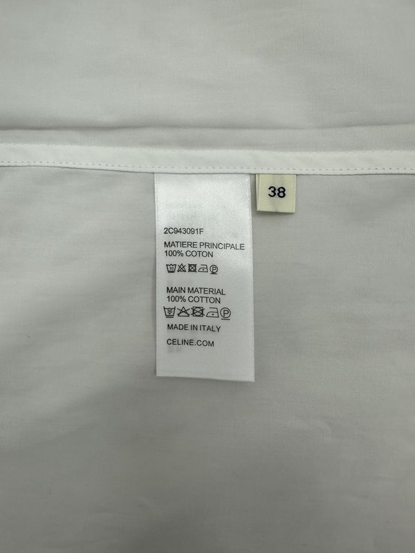 셀린 화이트 자수 포켓 셔츠 001-174620