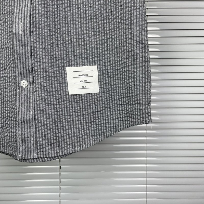 TB 클래식 더블 스트라이프 버블 숏슬리브 셔츠 001-175017