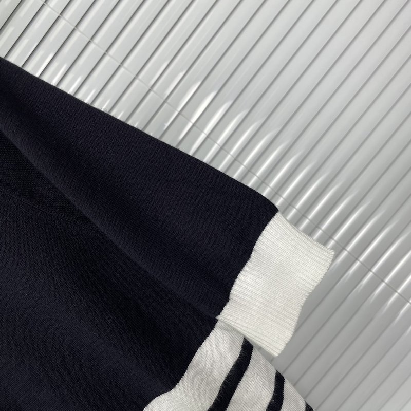 톰브라운 뒷면 그림 산책 스트라이프 반팔 폴로셔츠 001-175077