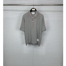 톰브라운 초미세 물결무늬 칼라 반팔 티셔츠 001-175133