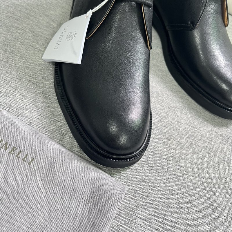 BC 브루넬로 쿠치넬리 남성 블랙 부츠 001-175401