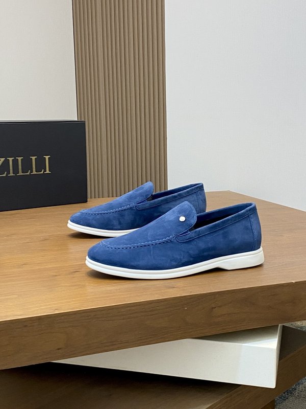 ZILLI 프랑스 럭셔리 남성용 통기성 가죽 로퍼 001-175737