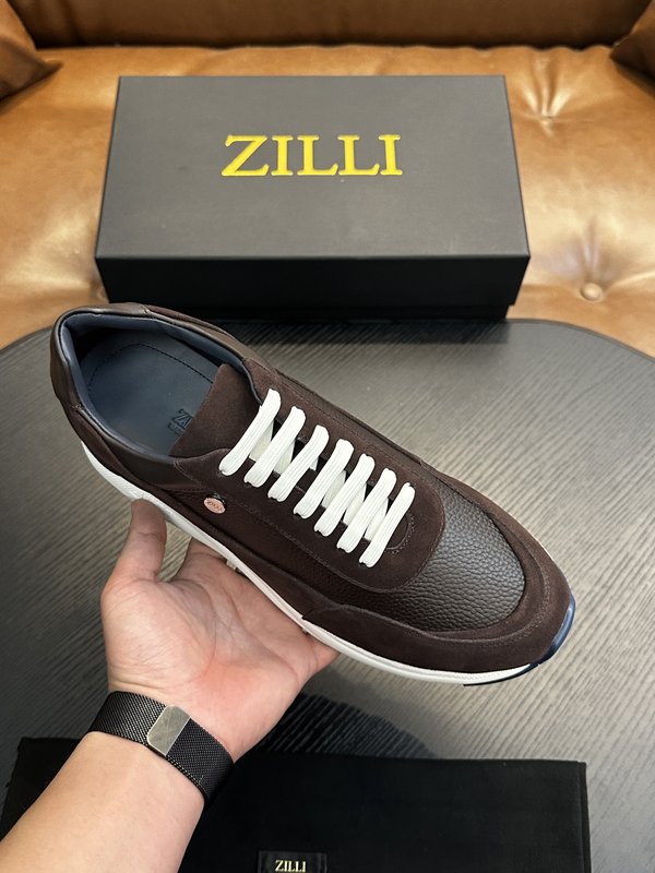 Zilli 이탈리아 남성 수제 송아지 가죽 구두 001-175762