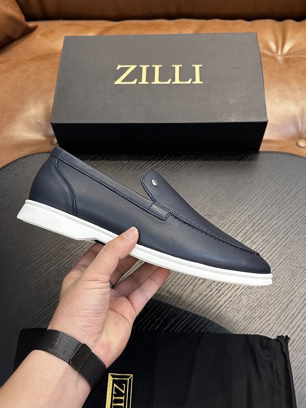 Zilli 이탈리아 남성 수제 송아지 가죽 구두 001-175782